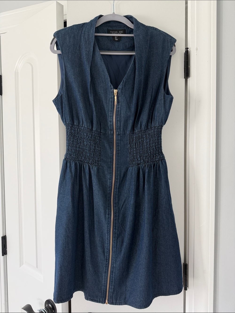 Rachel Zoe Denim Zip Up Dress- US Women L